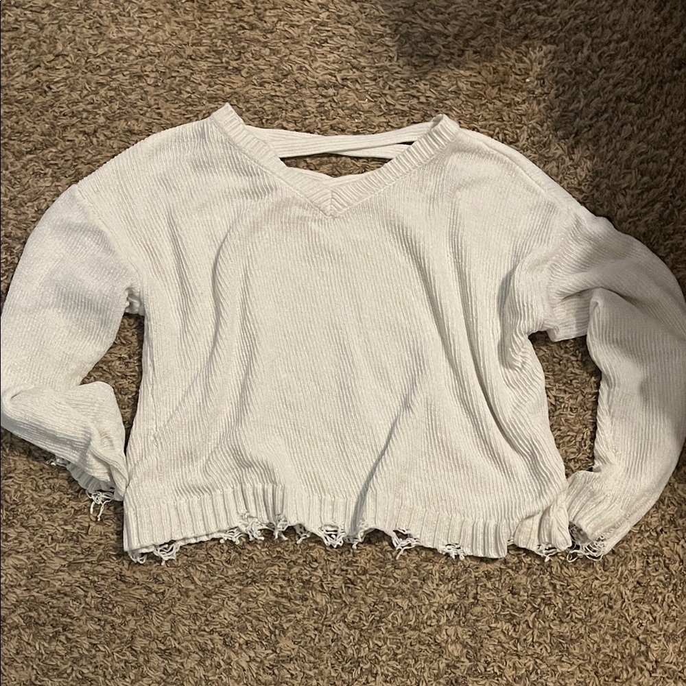 Blush & Belle Cream Knit Sweater